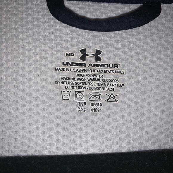 Under Armour Zip up Jacket Womens Blue Track Jacket Lightweight Medium - Picture 4 of 5